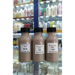 Chai Oxy Trợ nhuộm Kami - Chống xót da - chai chiết 100ml