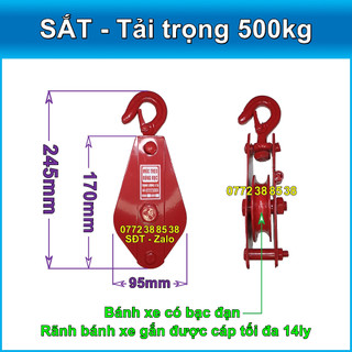 Ròng rọc tải trọng 500kg