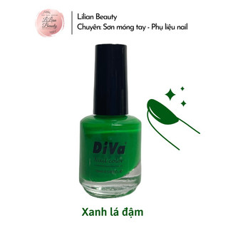 Sơn thường Diva màu xanh lá đậm , sơn tự khô, dung tích 16ml