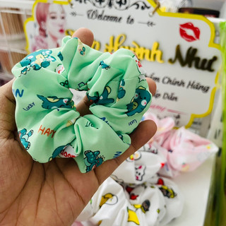 [CHÍNH HÃNG]Scrunchies cột tóc, buộc tóc hình gấu, thỏ dễ thương(ảnh thật shop chụp)