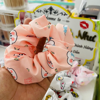 [CHÍNH HÃNG]Scrunchies cột tóc, buộc tóc hình gấu, thỏ dễ thương(ảnh thật shop chụp)