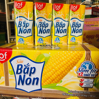 Sữa bắp non lof thùng 6 dây 4 hộp x 180ml