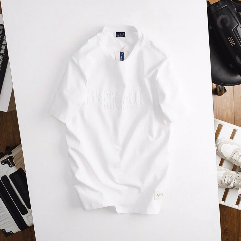 Áo thun nam Dusty Tailor chính hãng, mẫu ép nổi 3D độc đáo, vải cotton thun dày dặn và thoáng mát, form áo slimfit