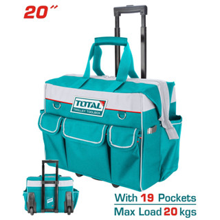  Túi đựng công cụ 20 inch có bánh xe kéo TOTAL THRRTB2001  19 ngăn tải trọng 20Kg  