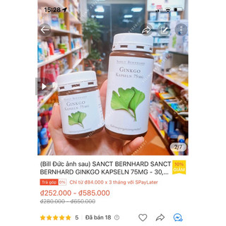 Sanct bernhard sanct bernhard ginkgo kapseln 75mg - 30, 240viên