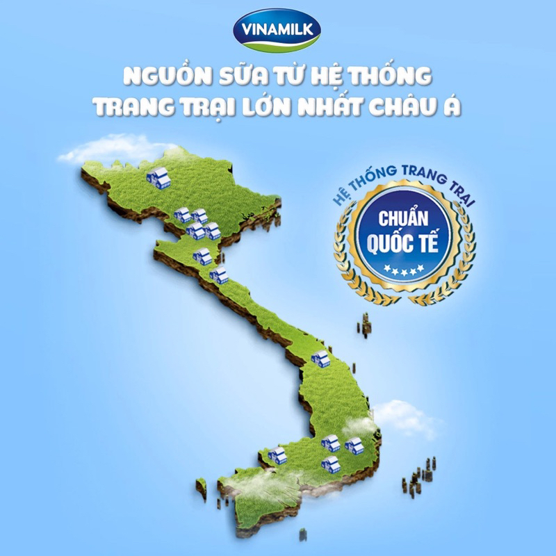 Thùng sữa tươi tiệt trùng 100% Vinamilk  48 hộp  180ml