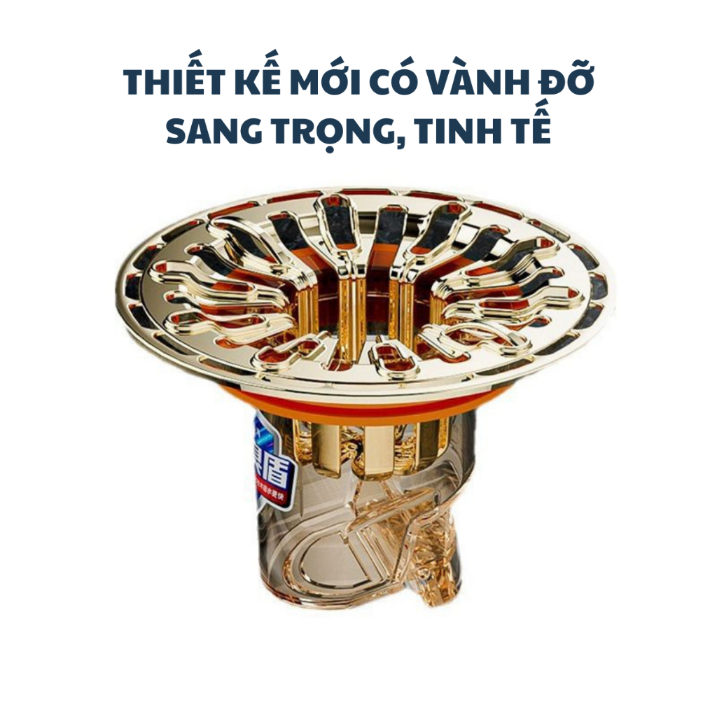 Nắp cống thoát sàn chống mùi cao cấp ZOLI, nắp cống ngăn mùi hôi, ngăn vi khuẩn côn trùng xâm nhập, có vành đỡ