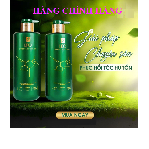 Cặp Gội Xả Prosee LEO Green Algae Anti Dandruff and Refreshing 450ml Tái Tạo Dành Cho Tóc Gàu,Dầu Nhờn