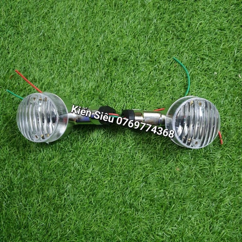 Bộ xi nhan trong suốt cub 81 đời mới, liên doanh, cub taya trước sau màu bạc