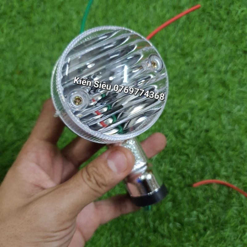 Bộ xi nhan trong suốt cub 81 đời mới, liên doanh, cub taya trước sau màu bạc