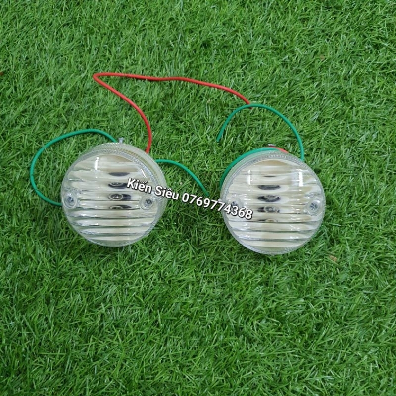 Bộ xi nhan trong suốt cub 81 đời mới, liên doanh, cub taya trước sau màu bạc