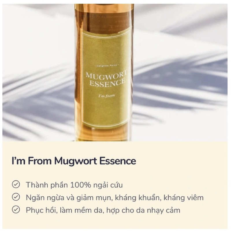 Tinh Chất Dưỡng Làm Dịu và Phục Hồi I’m From Mugwort Essence Mini 30ml