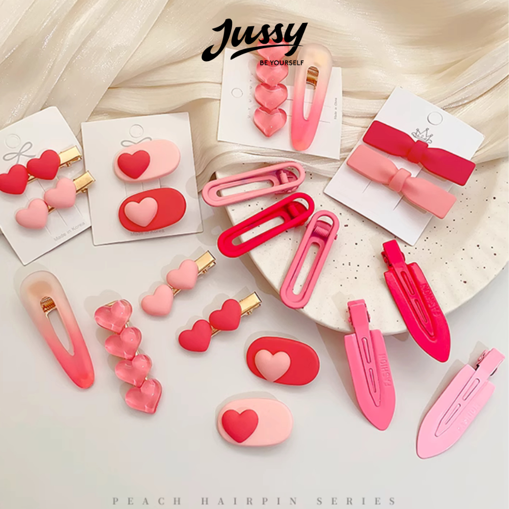 Set 10 Kẹp Tóc Hoạt Hình Dễ Thương Phong Cách Hàn Quốc Cho Bé Và Mẹ