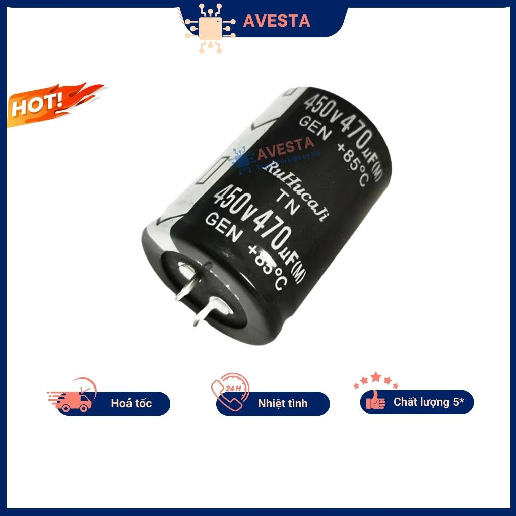 Tụ hóa 450V 47uF-680uF chân cứng chất lượng cao avesta
