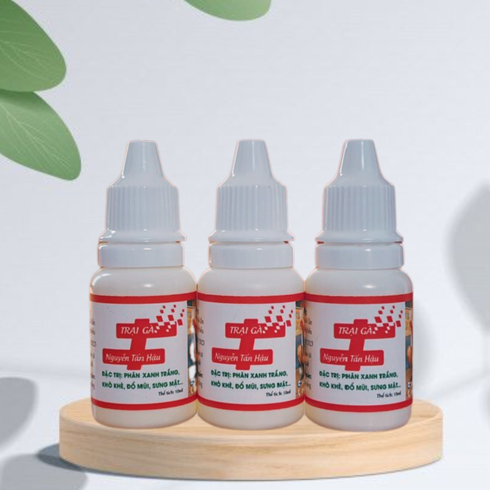 Trị phân xanh trắng , khò khè , chảy nước mũi , sưng đầu mặt và bọt mắt cho gà , chiến kê