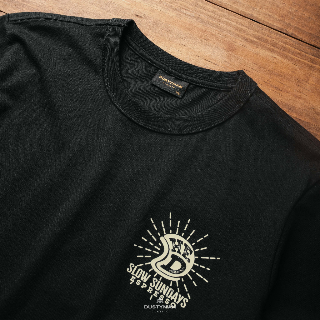Áo Thun Nam In Hình Slow Cổ Điển DUSTYMAN - Vải 100% Cotton - Form Regular Fit