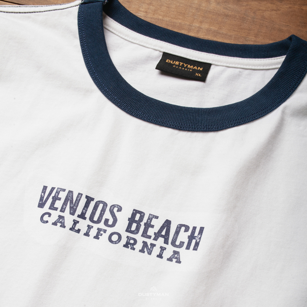 Áo Thun Nam In Hình Venios Cổ Điển DUSTYMAN - Vải 100% Cotton - Form Regular Fit