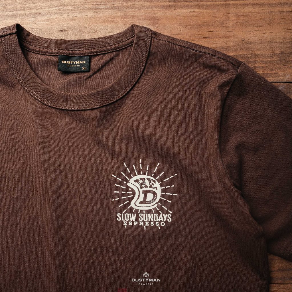 Áo Thun Nam In Hình Slow Cổ Điển DUSTYMAN - Vải 100% Cotton - Form Regular Fit
