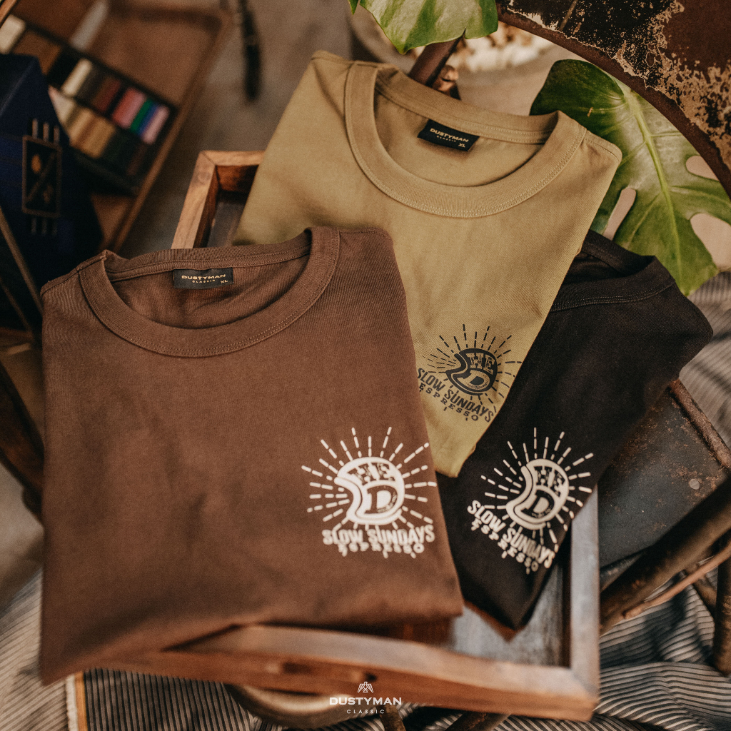 Áo Thun Nam In Hình Slow Cổ Điển DUSTYMAN - Vải 100% Cotton - Form Regular Fit