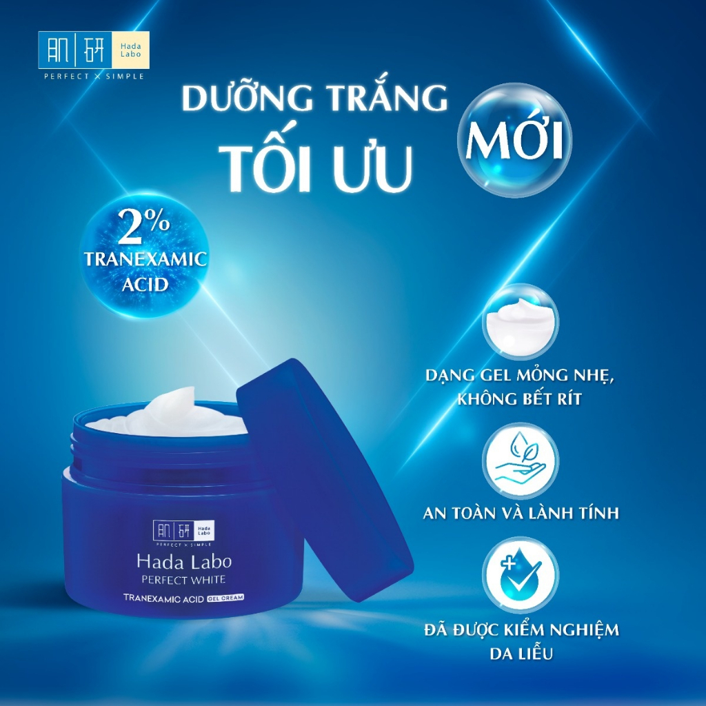 Gel Dưỡng Trắng Da Hada Labo Perfect White Tranexamic Acid