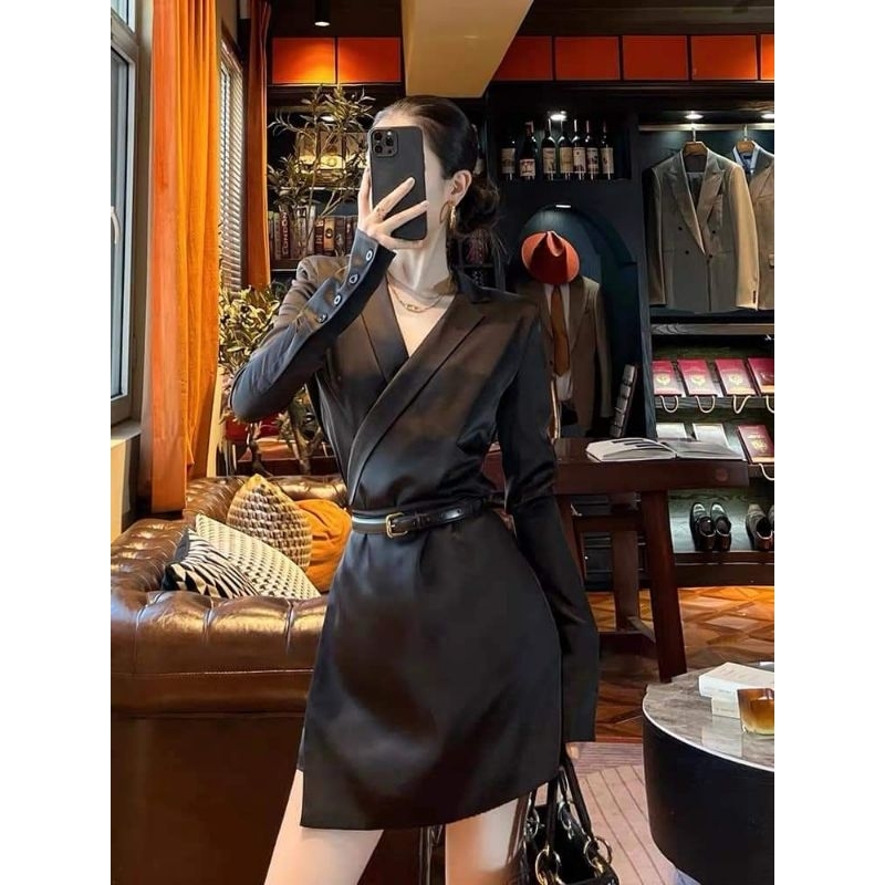 SIÊU PHẨM ĐẦM VEST + DÂY BETH CAO CẤP