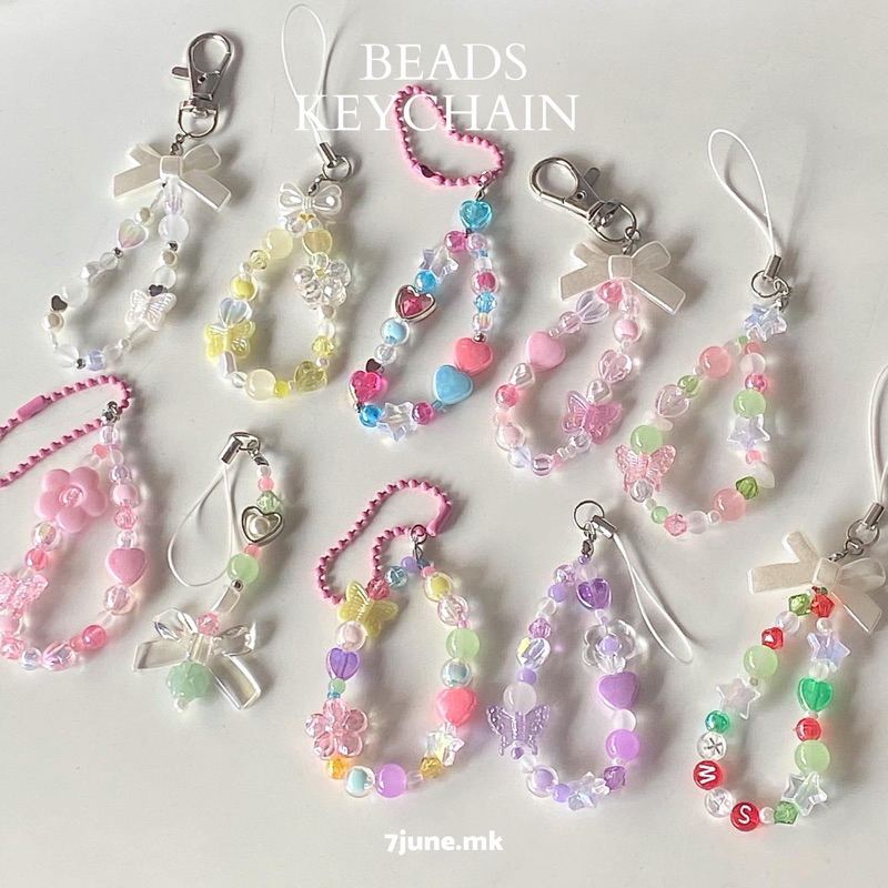 Beads Keyring- Móc khoá lấp lánh dễ thương