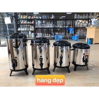 Bình ủ trà sữa 3 lớp inox 304 giữ nhiệt nóng lạnh cực tốt 6l 8l 10l 12l