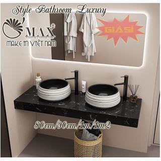 Chậu Lavabo hoa văn nghệ thuật đặt bàn,chậu rửa mặt tròn trắng trơn cao cấp giá tại kho