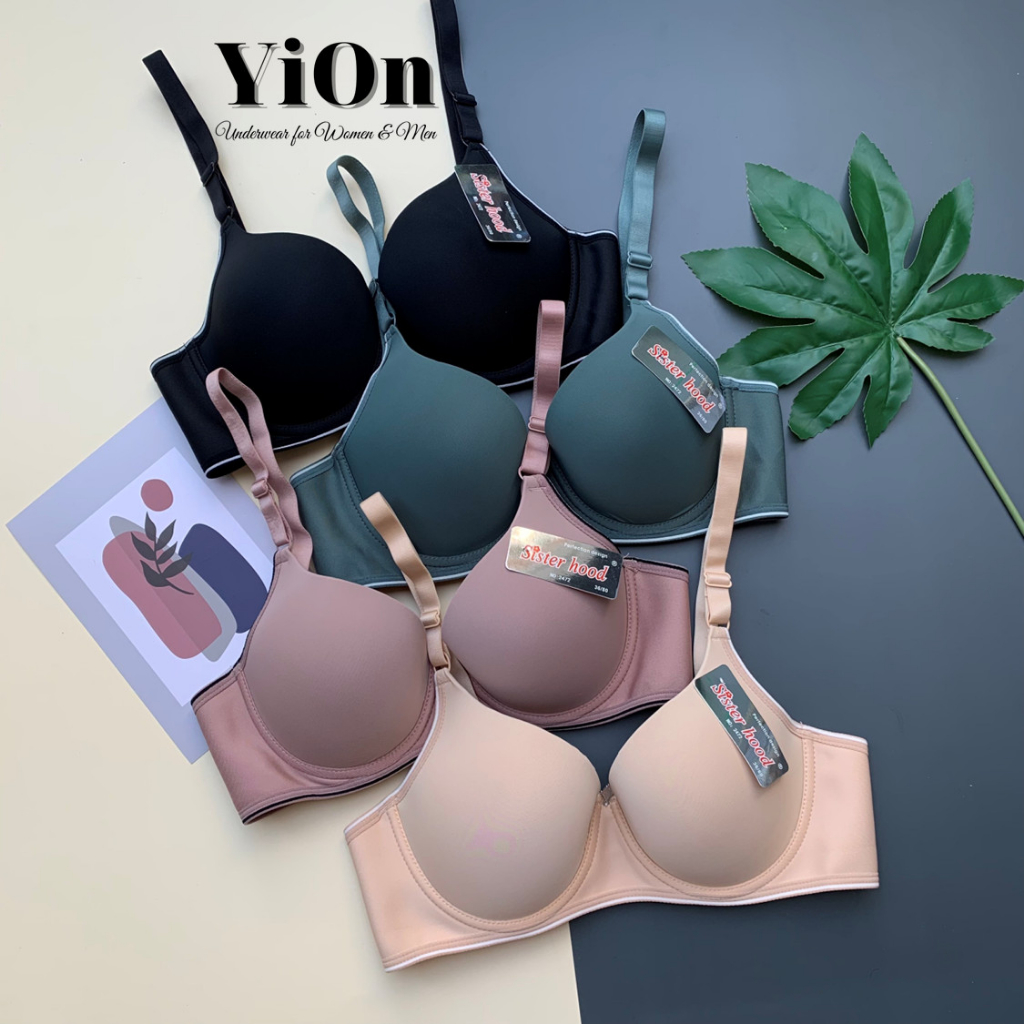 Áo lót nữ su trơn bigsize viền có gọng không đệm nâng ngực chống sệ YiOn Underwear BIG6