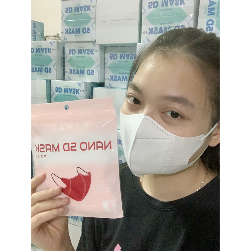 KHẨU TRANG 5D MẠNH ANH THÙNG 100c màu trắng