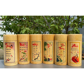 Hộp tre đựng trà & coffee đồ khô