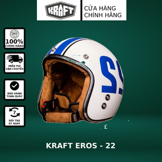 Nón bảo hiểm kraft eros v2 - màu trắng 22