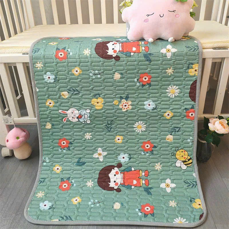 Miếng lót chống thấm cho bé 50cm x 70cm, thấm hút nhanh, khô thoáng cho da, tấm lót chống thấm giường và nôi cho bé