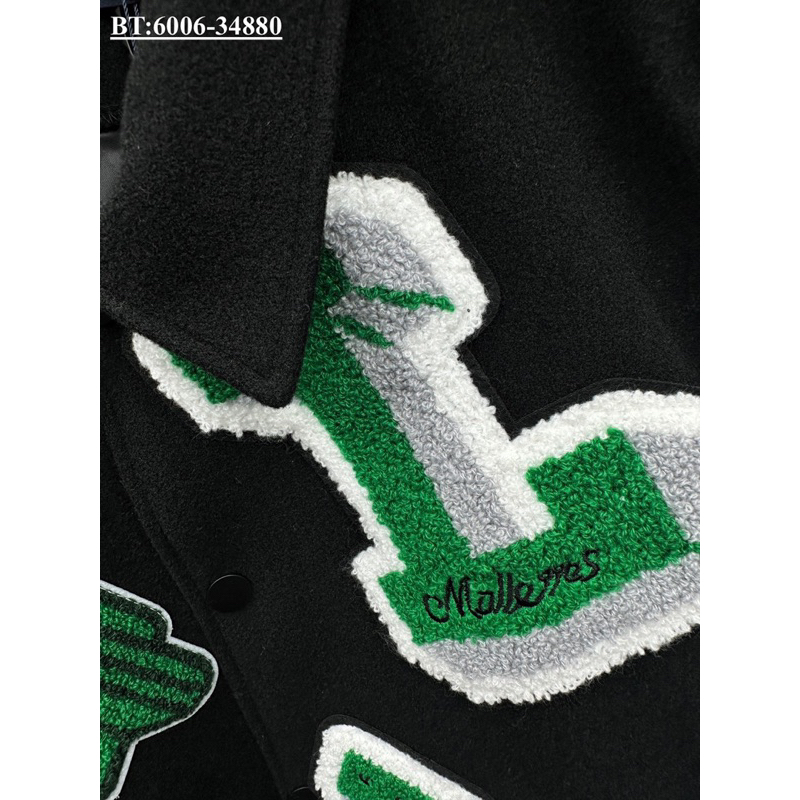 Áo khoác bomber L.V thêu nổi bản SUPPER hàng QC cao cấp