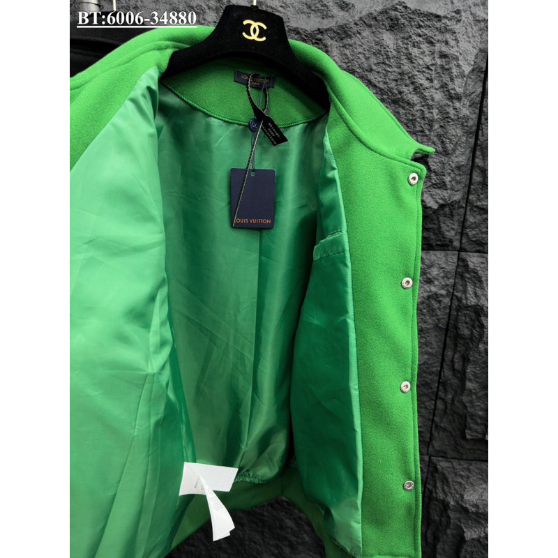 Áo khoác bomber L.V thêu nổi bản SUPPER hàng QC cao cấp