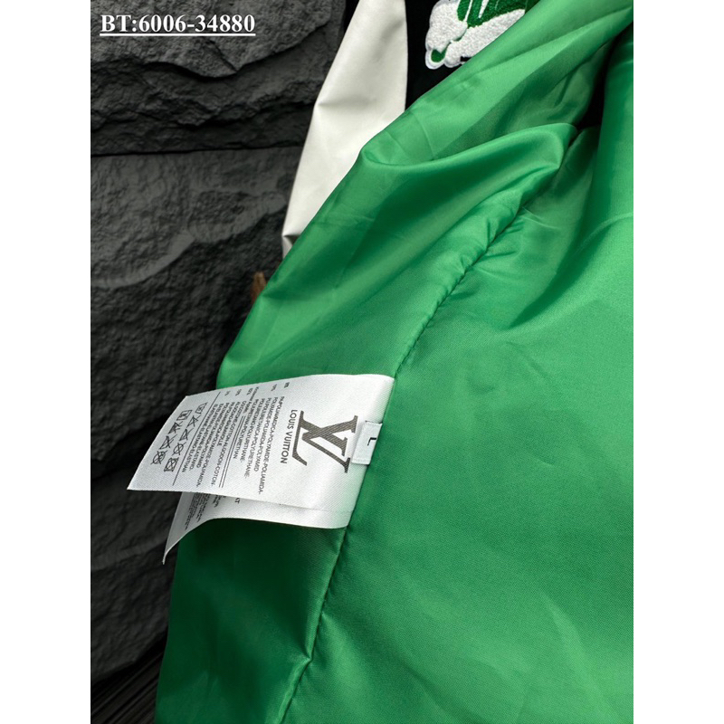 Áo khoác bomber L.V thêu nổi bản SUPPER hàng QC cao cấp