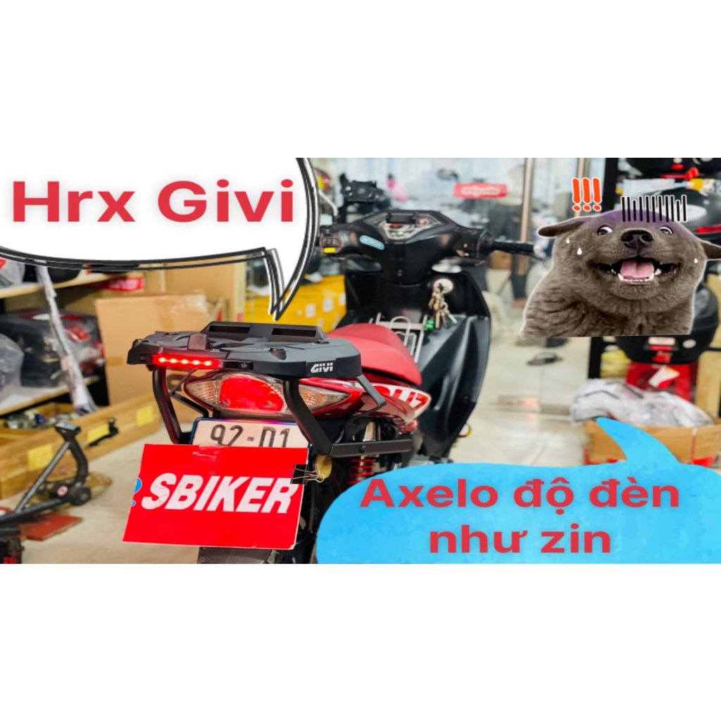4 Nút Cao Su Cảng Givi Hrx Z822 Đế M7mns có đèn hậu
