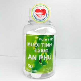 Muối viên tinh an phú - hộp 50 viên muối sinh lý nelly an phú tự pha dùng súc miệng, rửa mũi