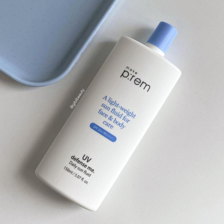 Kem chống nắng MAKE PREM A Light Weight Sun Fluid For Face & Body Care