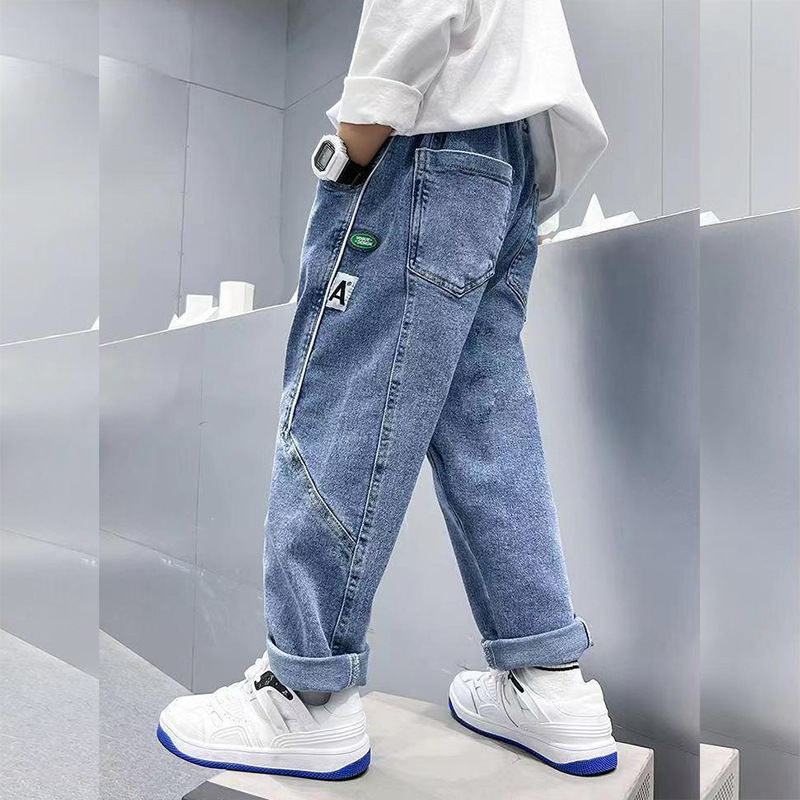 Quần Bò Mẫu Chữ A. Quần Jeans Cho Bé Trai Từ 15-45KG