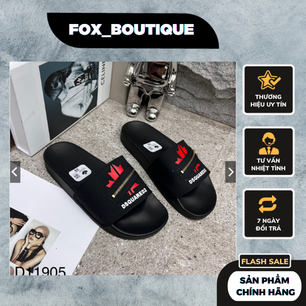 Dép Nam DSQ Khóa Chéo Mẫu Mới Nhất - Dép Quai Ngang DSQ Nam Bền Nhẹ
