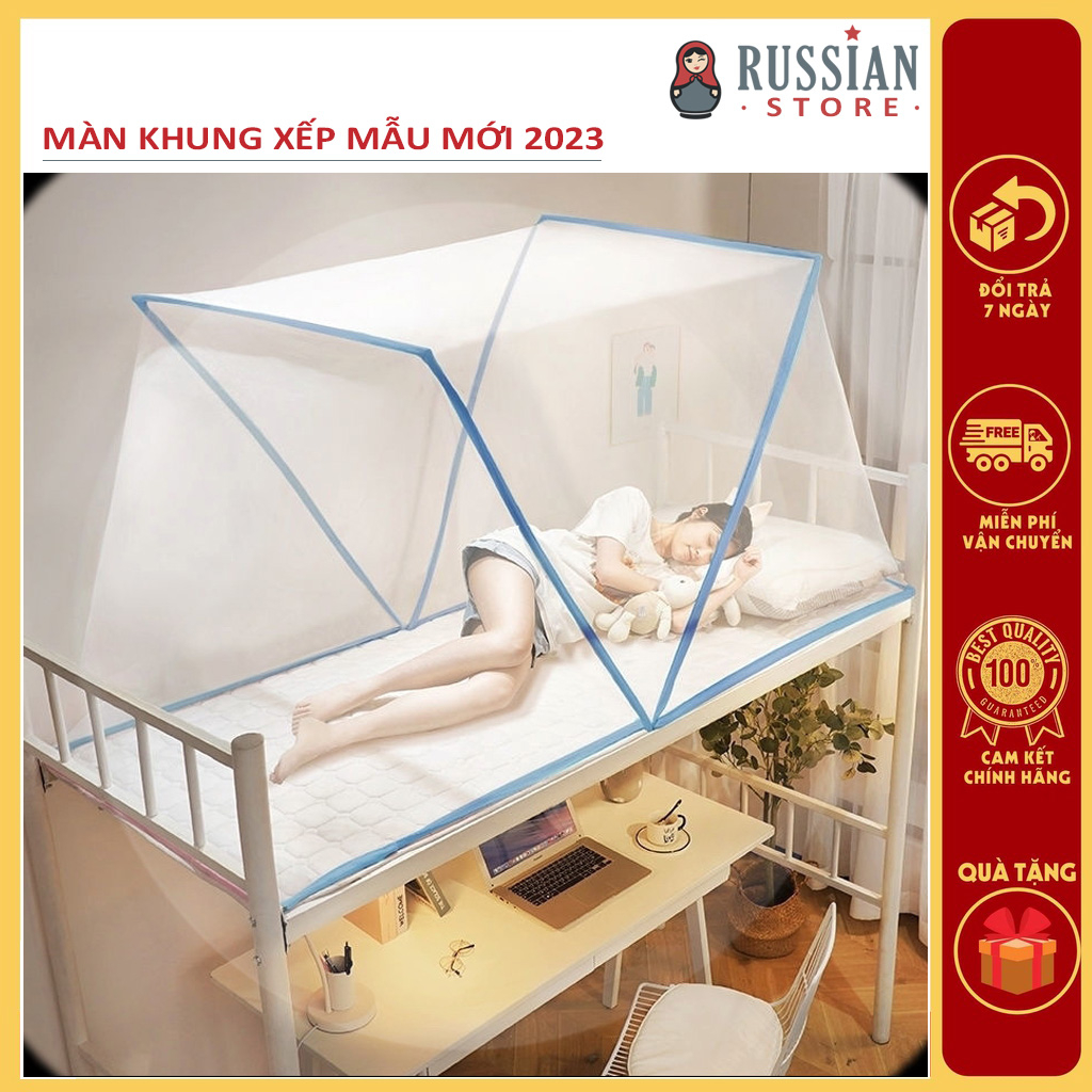 Mùng gấp gọn Màn Chụp Tự Bung Gấp Gọn Tiện Dụng Cho Người Lớn Và Trẻ Em hàng Việt Nam Chất Lượng Cao