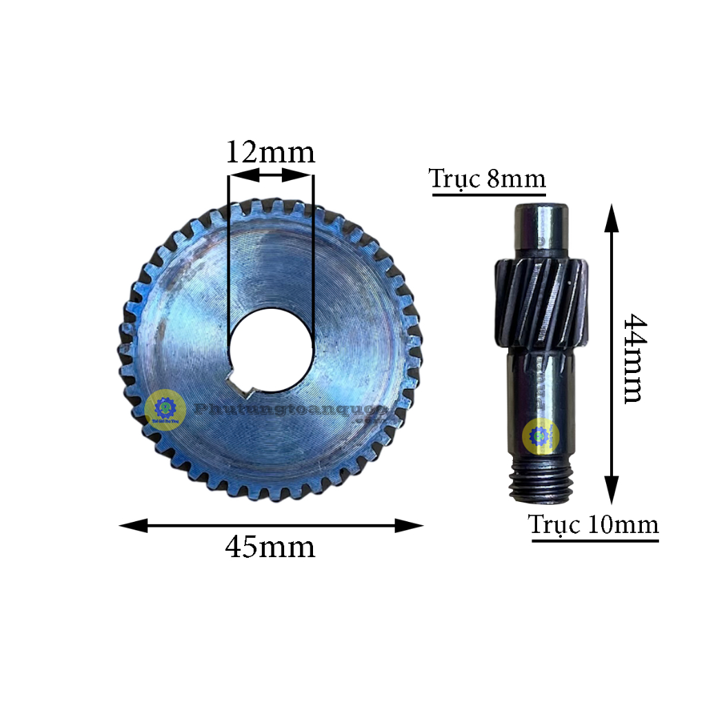 Bánh Răng (Nhông) Máy Chà Nhám Băng Makita 9403 Trục Chốt 1 Bộ 2 Chi Tiết (Makita Gear 9403)