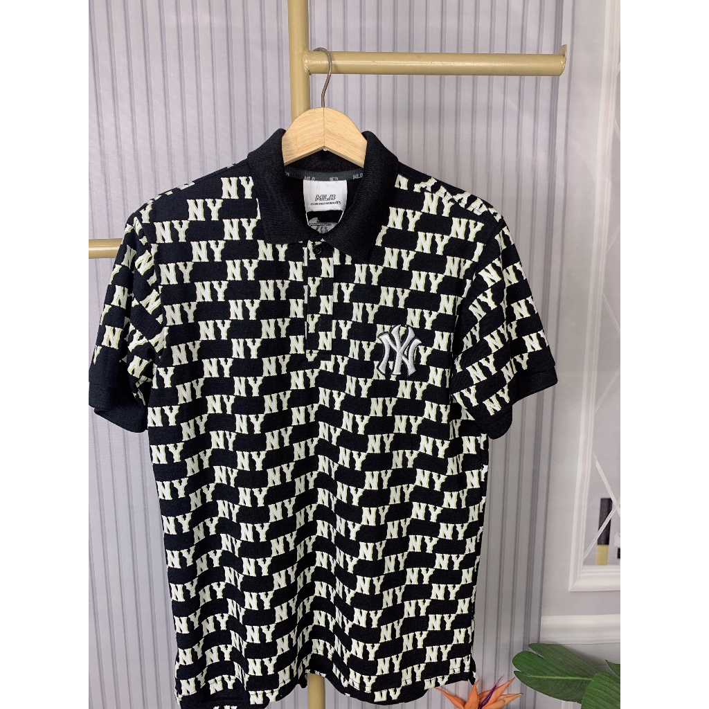 Áo polo NY MLB full size nam nữ chất thun vãi dày dặn mềm full size từ 45-80kg