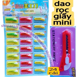 Vỉ 24 cây dao rọc giấy mini
