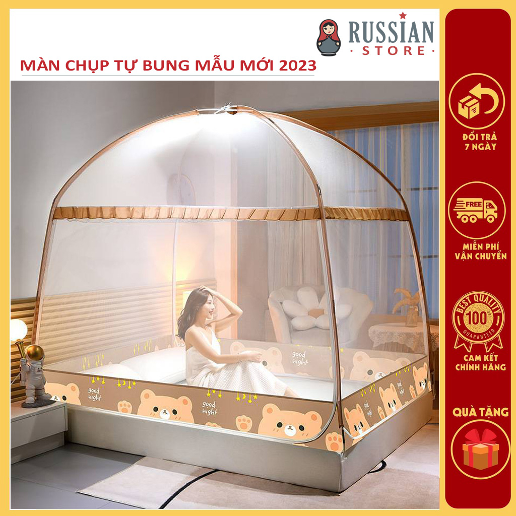Mùng chụp tự bung hàng việt nam - Mùng gập cho mọi nhà an toàn