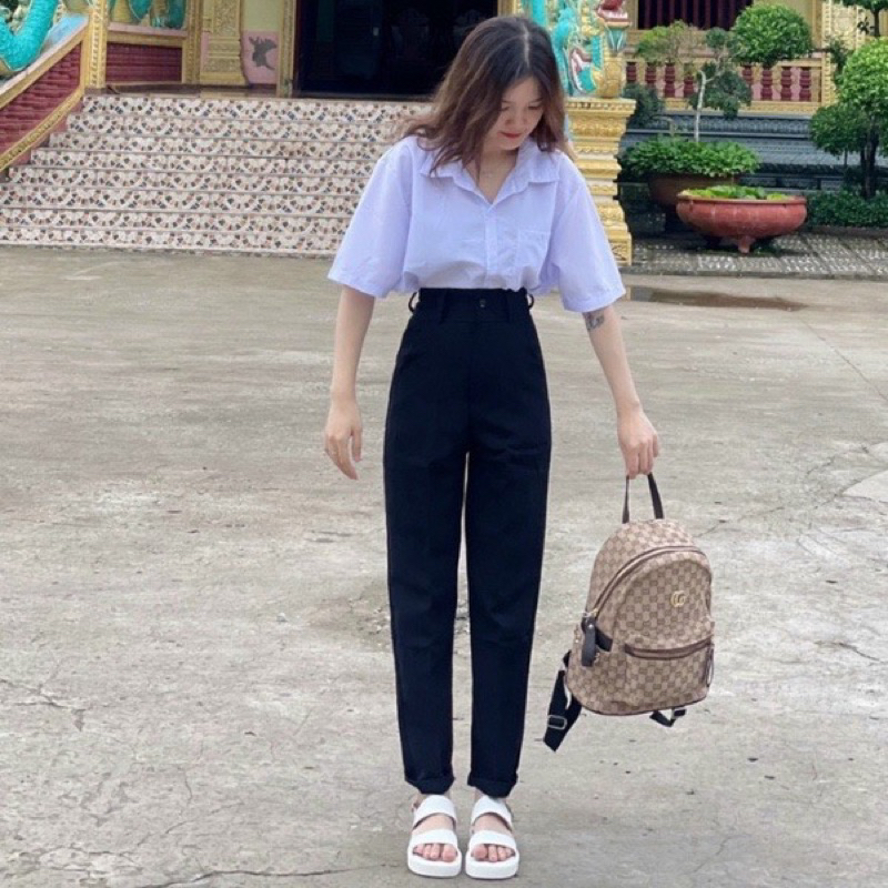 QUẦN BAGY LƯNG CAO ĐI HỌC, ĐI CHƠI SIÊU XINH