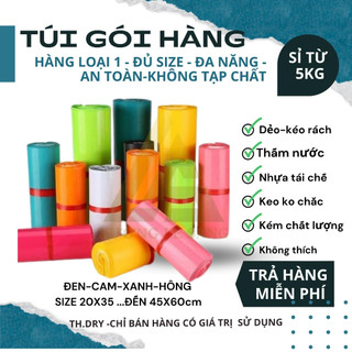1kg Túi gói hàng niêm phong túi gói hàng có keo dính túi đóng hàng túi niêm phong size to túi niêm phong
