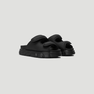 Dép nam nữ thewolf double strap sandal - black
