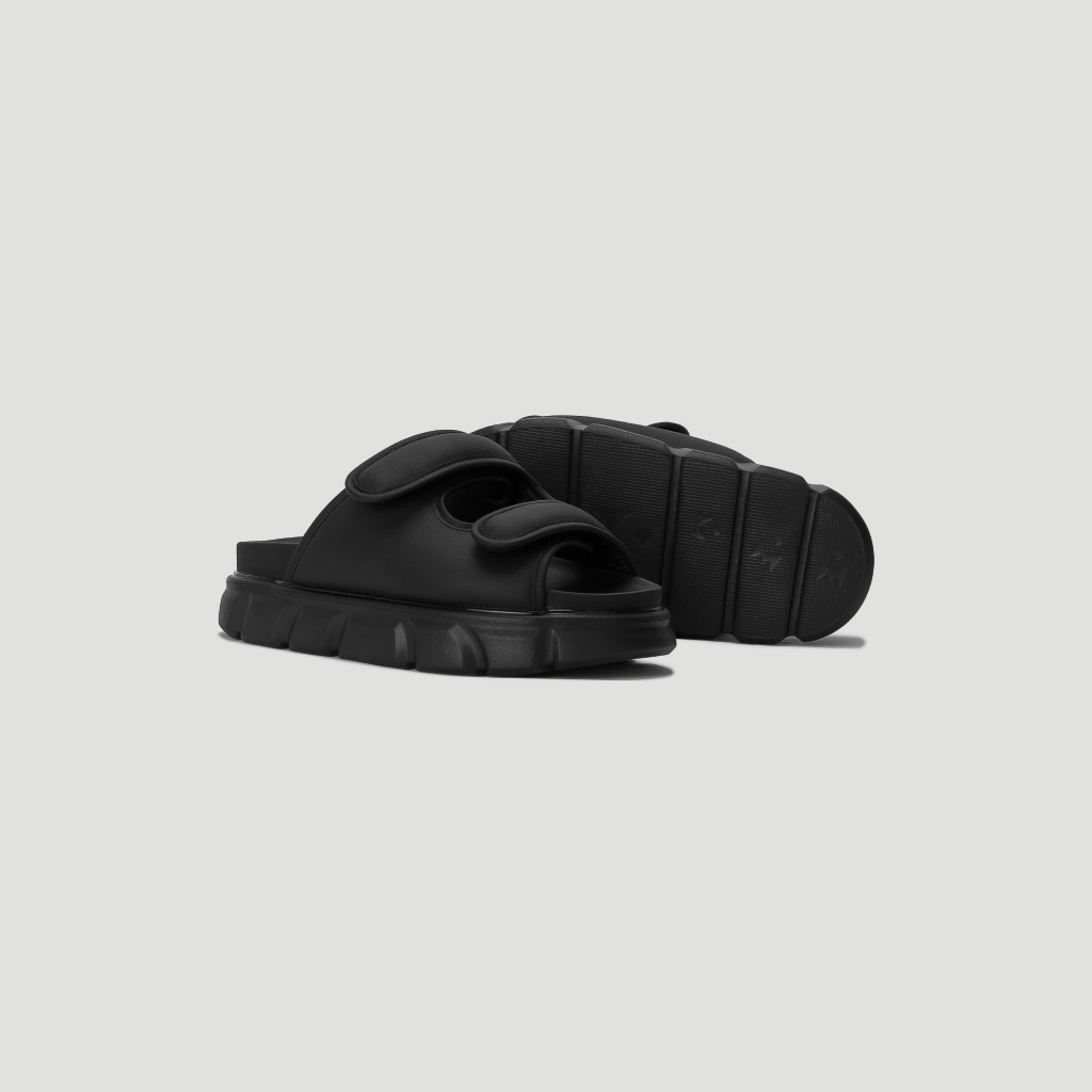 Dép Nam Nữ THEWOLF DOUBLE STRAP SANDAL - BLACK